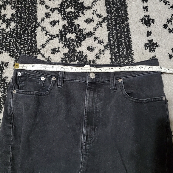 Madewell Black Distressed High-Rise Slim Crop Boyjean - Picture 9 of 11